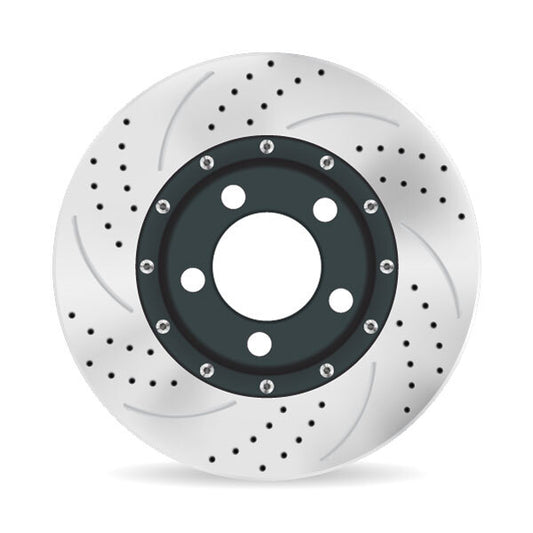 Performance Brake Rotor Set - Drilled & Slotted (Front Pair)